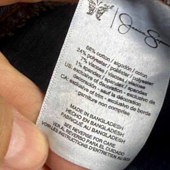 (Q4) Jessica Simpson Daisy Skinny Flared Jeans for women, size 6,embroidere NWT - Picture 15 of 16